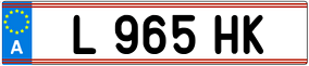 Trailer License Plate